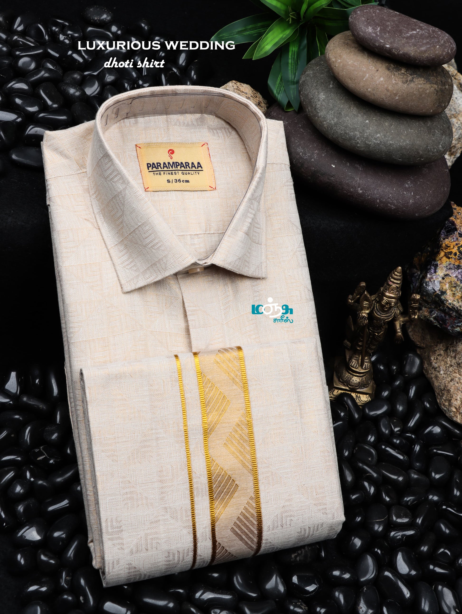 LUXURIOUS WEDDING DHOTI SHIRT